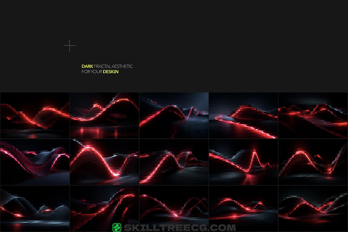 图片[3]-Neon Red Abstract Gradients（964001）-技能树